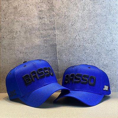 Boné Basso 388 Azul Aba Curva