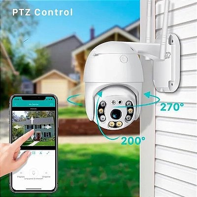 Câmera IP importada Full HD - 360º audio - wi-fi - gravação