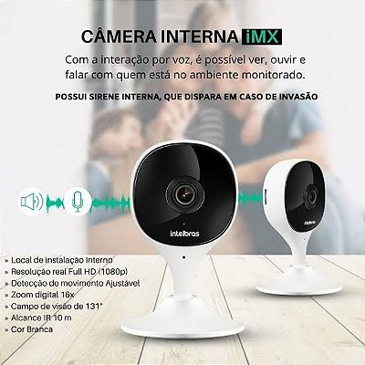 Câmera Mibo Wi-fi Full Hd Imx Intelbras