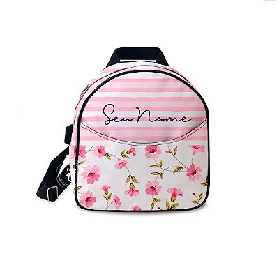 Mochila Mini Bag Personalizada Listras Floral