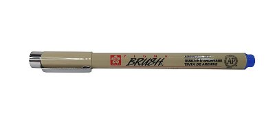 Caneta Pincel Profissional Pigma Brush Sakura XSDK-Br Azul