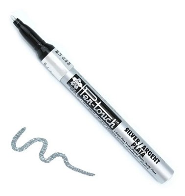 Caneta Permanente Tipo Spray Pen Touch - Sakura - 1mm Prata