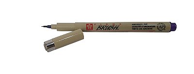 Caneta Pincel Profissional Pigma Brush Sakura XSDK-Br Violeta