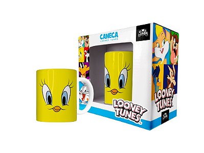 Caneca Piu Piu Looney Tunes Tweety Porcelana 330 mL Presente