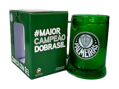 Caneca do Palmeiras Gel Congelante Presente Para Palmeirense Licenciado Verde