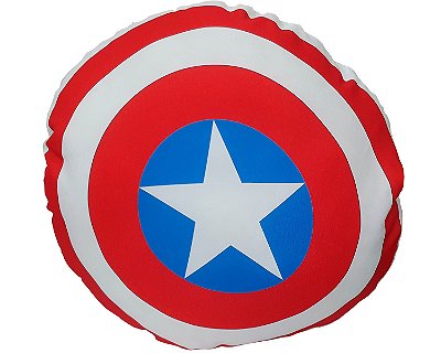 Almofada Escudo do Capitão América 38cm - Marvel Vingadores