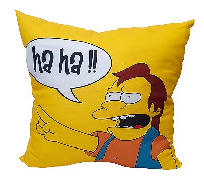 Almofada do Nelson Ha ha!! Risada Os Simpsons - 45x45 cm