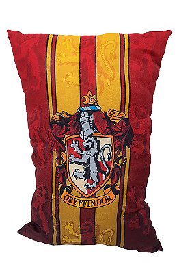 Almofada Harry Potter Grifinória (Gryffindor) Hogwarts 20x38 cm