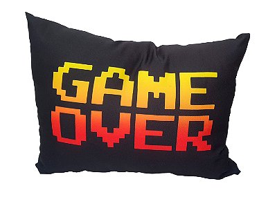 Almofada Gamer - Game Over 38x26 cm