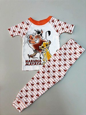Kit Pijama 2 Peças Disney The Lion King - Rei leão