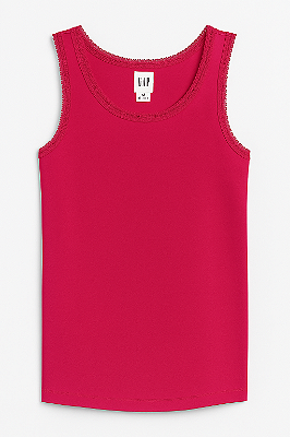 Blusinha regata GAP - Rendinha/ Rosa