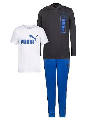 Conjunto Puma - 2 camisetas e calça esportiva