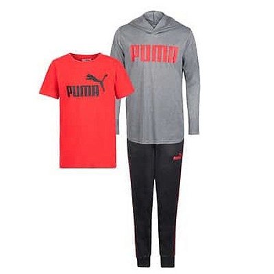Conjunto Puma - 2 camisetas e calça esportiva