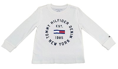 Camiseta Tommy, manga longa, em algodão - NY