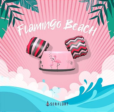 Bóia Colete de espuma Infantil - Flamingo Beach