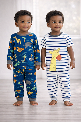 Kit Pijamas Carter's - 4 peças - Animais