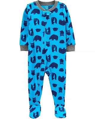 Pijama/Macacão de inverno Carter's (Plush/ Fleece) - Animais