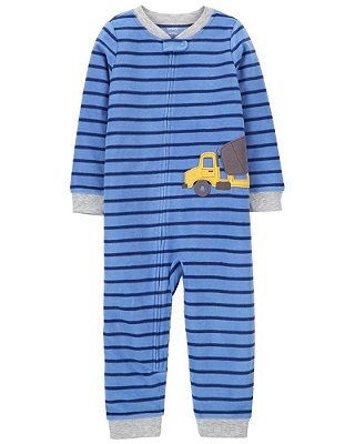 Pijama/Macacão de inverno Carter's (Plush/ Fleece) - Construção