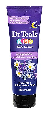 Dr Teal’s Hidratante Corporal Infantil, com Melatonina e Óleos essenciais