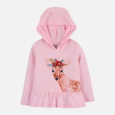 Camiseta Carter's, de manga longa e capuz - Delicado