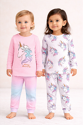 Kit Pijamas Carter's - 4 peças - Unicórnio