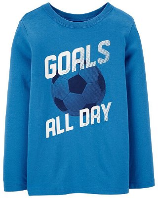 Camiseta Carter's, manga longa, em algodão - Just For Kicks*