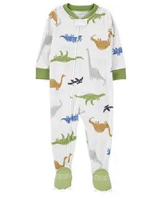 Pijama/Macacão de inverno Carter's (Plush/ Fleece) - Dinossauro