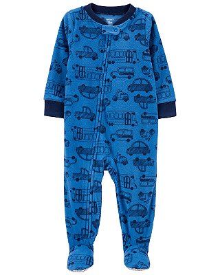 Pijama/Macacão de inverno Carter's (Plush/ Fleece) - Carros