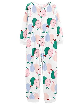 Pijama/Macacão de inverno Carter's (Plush/ Fleece) - Pêras