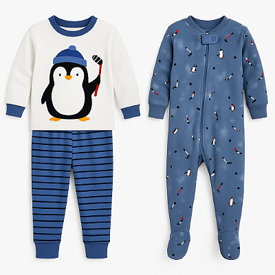 Conjunto Pekkle - 3 peças / Pinguim