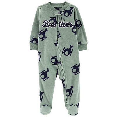 Pijama/Macacão de inverno Carter's (Plush/ Fleece) - Little Brother