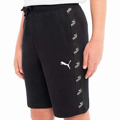 Short de moletom Puma - Preto