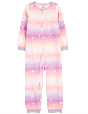 Pijama/Macacão de inverno Carter's (Plush/ Fleece) - Céu/ Degradê