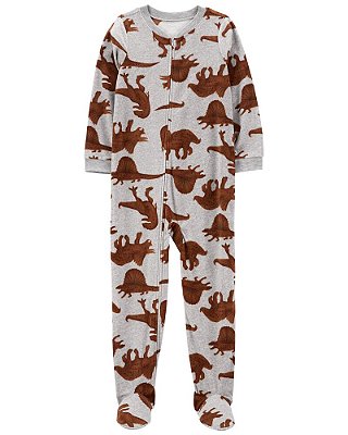 Pijama/Macacão de inverno Carter's (Plush/ Fleece) - Dinossauros