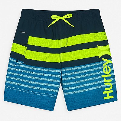 Bermuda Hurley Weekender (Azul/ Verde Limão)