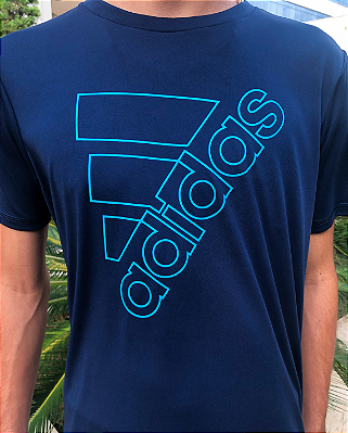 Camiseta Esportiva Adidas - Azul Marinho