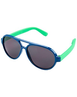 Óculos de sol infantil Carter's - Azul/ Verde