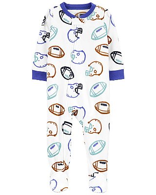 Pijama/Macacão de inverno Carter's (Plush/ Fleece) - Futebol Americano