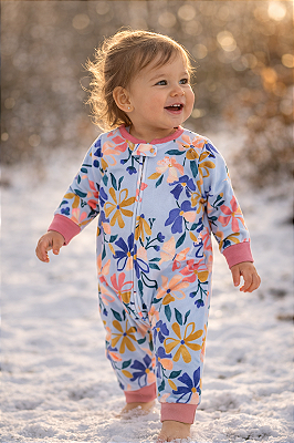 Pijama/Macacão de inverno Carter's (Plush/ Fleece) - Fofinho/ Sem pezinho