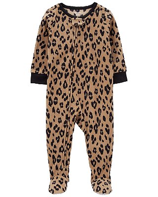 Pijama/Macacão de inverno Carter's (Plush/ Fleece) - Oncinha
