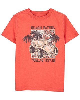 Camiseta Carter's, manga curta, em algodão - Beach Patrol