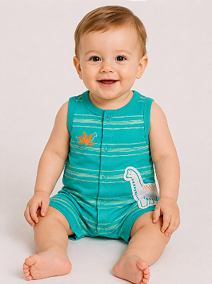Romper / Macacão Carter’s Algodão de Regatinha – Regata/ Dinossauro