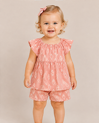 Conjunto Carter's - blusa e short de linho