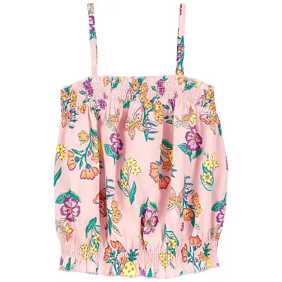 Blusinha Carter's de alcinhas, em algodão - Floral