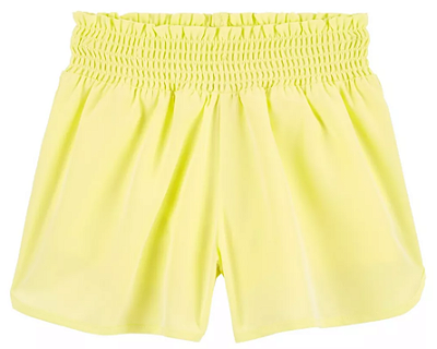 Short infantil cós de elástico | Carter's - Amarelo