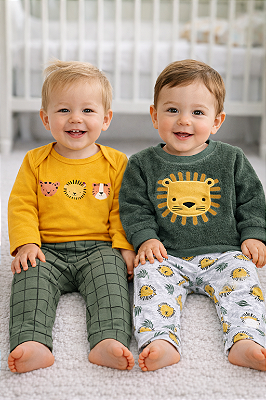 Conjunto Pekkle de inverno - 4 peças / Leão