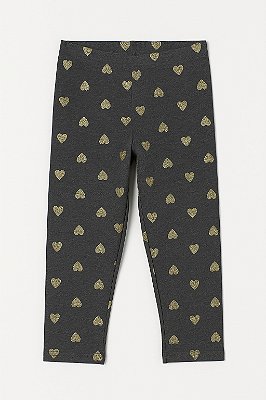 Calça Legging para bebê Carter's - Corações Dourados