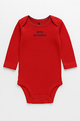 Body Carter's, manga longa, em algodão - Little Princess