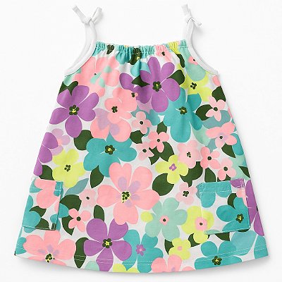 Bata infantil de alcinha com lacinho Carter's - Floral