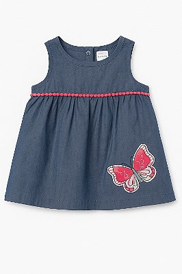 Bata Jeans infantil, regatinha, Carter's - Borboleta